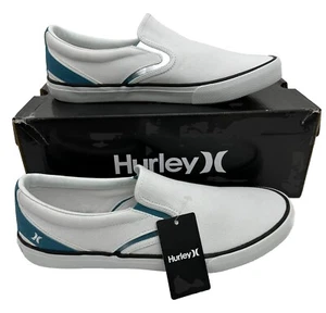 HURLEY Sneakers Slip On Uomo Bianco/Biscaglia Bay Kayo Taglia 10,5 Nuove - Foto 1 di 13