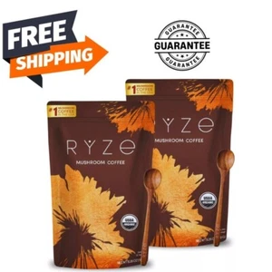 New RYZE Mushroom Coffee Organic Coffee 30 Servings in one Pack - No odor 2 Pack - Picture 1 of 4