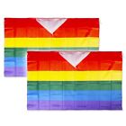 2x LGBTQIA+ PRIDE CAPE Ally Hooded Cloak Flag Unisex Carnival Festival Parade UK