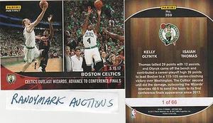Isaiah Thomas Kelly Olynyk BOSTON CELTICS PANINI INSTANT BEAT WIZARDS #359 x/66 - Picture 1 of 1