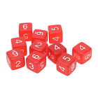 (Rouge)Cube De Dés Dés En Vrac Compacts Transparents De 30 Pièces Pour Jeux