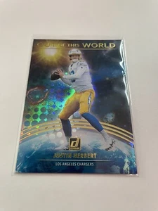 2021 Donruss Justin Herbert OUT OF THIS WORLD Insert #OTW-JHE Chargers RB rookie - Picture 1 of 2