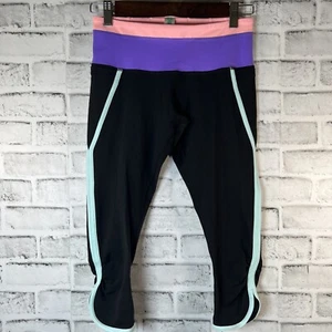 Ivivva by Lululemon Girls Size 14 Yoga Pants Cropped Ruched Capri Leggings - Picture 1 of 11