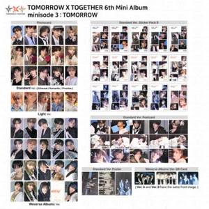 TXT Tomorrow X Together minisode 3: TOMORROW Photocard Postcard Poster Sticker - Picture 1 of 159