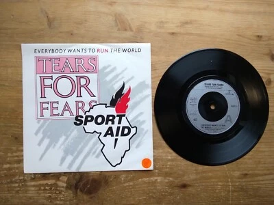 Tears for Fears Everybody Wants to Run The World EX 7" Single Vinyl RACE1 - Image 1 of 4