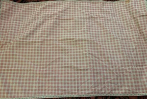 Handmade Pink And White Checked Tablecloth - Picture 1 of 4