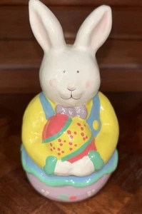 De Colección Conejito de Pascua Roly Poli Figura Papel Maché Wobbles 5" Cottagecore Spring - Imagen 1 de 3