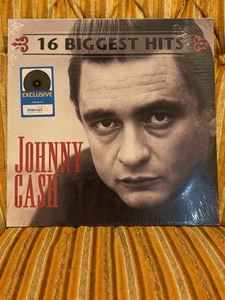 Johnny Cash "16 Biggest Hits" Black Vinyl LP - Walmart Exclusive - New Sealed - Picture 1 of 13
