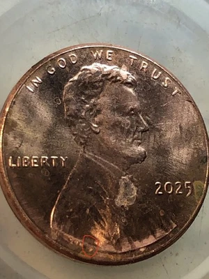 2025 p 💯🔥💪lincoln cent 💯🔥💪Nuw Discovery Double Struck X V Fantastic￼ Coin. - Image 1 of 4