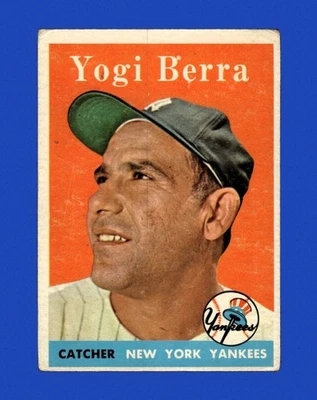 1958 Topps Set-Break #370 Yogi Berra baja calidad *GMCARDS* Foto 1 de 2