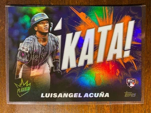 2025 Topps Serie 2 Luisangel Acuña #PLAK-40 RC PLAYKATA! SSP New York Mets - Imagen 1 de 2