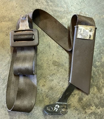 95-97 1997 TOYOTA TACOMA CINTURÓN DE SEGURIDAD DELANTERO CENTRAL CINTURÓN DE REGAZO MARRÓN ENVÍO RÁPIDO Foto 1 de 4