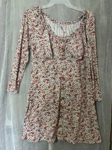 No Boundaries Size Xxxl (21). Floral Print Long Sleeve Dress - Picture 1 of 2