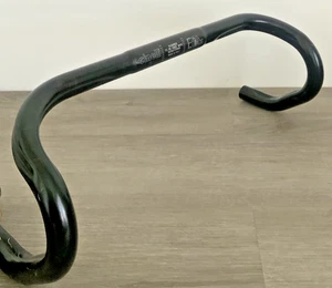 CINELLI EUBIOS DROP BARS 42 CM C TO C 260 GRAMS BLACK GROOVED ANATOMIC - Picture 1 of 5