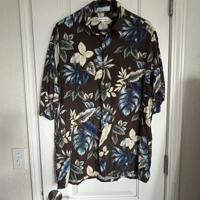 Pierre Cardin Vintage Hawaiian Button Down Shirt 100% Rayon - Size L - Image 1 of 4
