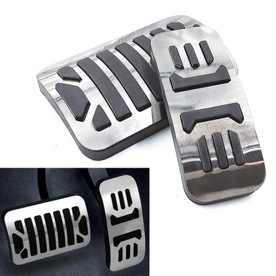 Cubierta de protección de pedales de gasolina de freno de coche de acero inoxidable para Jaguar XE XF XJL Foto 1 de 4