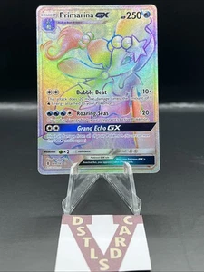 Pokemon Sun & Moon Guardians Rising - PRIMARINA GX RAINBOW SECRET RARE 149/145 - Picture 1 of 3