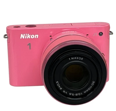 Nikon 1 J1 Pink 10.1MP Digital Mirrorless Camera + 10-30mm Lens From Japan - Image 1 of 4