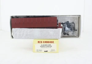 HO Red Caboose RC-7024-6 Pennsylvania X-29 Box Car Shadow Keystone PRR 572121 - Picture 1 of 3