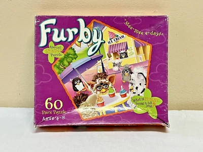Vintage Milton Bradley 1999 Furby 60 Piece Puzzle NIB (Damaged Box) - Image 1 of 4