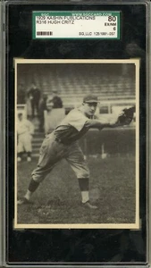 1929 R316 Kashin Publications HUGH CRITZ Cincinnati Reds SGC EX/NM 6 - Picture 1 of 2