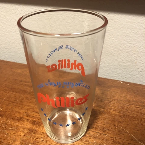PHILADELPHIA PHILLIES VINTAGE 1976 STAR SPANGLED GLASS SET Rare Cover
