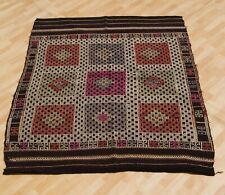 Turkish Anatolian embroidered handmade rug housewaeres,handmade kilim rug 5X6ft