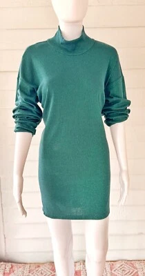 Mini Vestido Vanessa Virginia Anthropologie Verde Esmeralda Cuello Alto Talla L Nuevo sin Etiquetas Foto 1 de 4