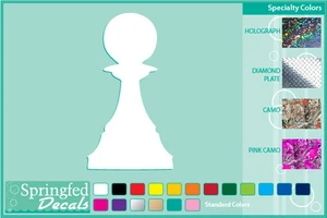 PAWN Chess Piece #1 cut vinyl decal car truck window sticker Chess Game - Picture 1 of 1