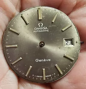 OMEGA Geneve Cal 561 Brown Dial Vintage Watch Men's 24J Movement To Use Of Parts - Picture 1 of 6