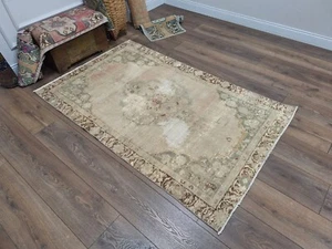 4.1 x 6.6 Ft, Handmade Area Rug, Oriental Rug, Antique Rug, Bohemian Area Rug - Picture 1 of 10