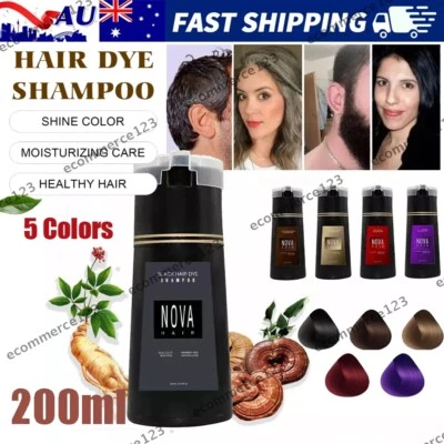 Nova Hair Dye Shampoo Hair Instant Dye Shampoo Hair Color Shampoo for Men Women - image 1 of 4