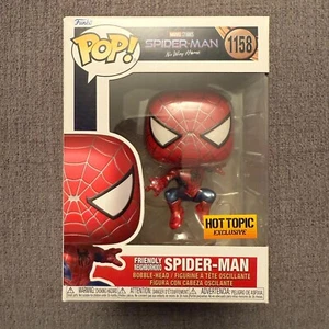 Funko POP! No Way Home Metallic Friendly Neighborhood Spider-Man #1158 HOT TOPIC - Foto 1 di 7