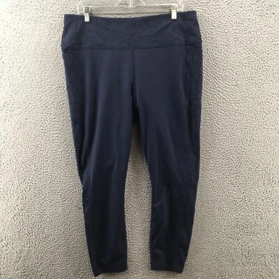 Skechers Yoga Leggings Womens XXL (actual 36x24.5) Blue Hi-Rise Pull On Stretch - Image 1 of 4