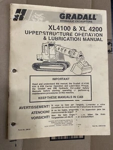 Gradall XL4100 & XL4200 Upper structure Operation & Lubrication Manual - Picture 1 of 2