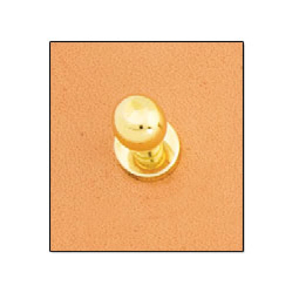 Brass Plated Button Stud 3/8" (10 mm) 11311-01 by Tandy Leather - Image 1 of 1