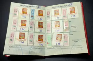 2 x DDR FDGB Mitgliedsbuch Gewerkschaft Ausweis Trade Union Member Card GDR - Bild 1 von 7