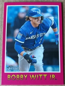 BOBBY WITT JR. 2024 TOPPS HERITAGE BB SENSATIONS Card #75BS-16 NM-MT Condition - Picture 1 of 2