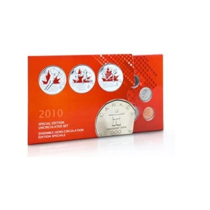 2010 Canada Olympic Special Edition Uncirculated Proof Like Set of Coins - Bild 1 von 2