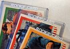 50 autocollants blancs « Rookie Card » pour Toploaders vintage, étuis rigides, une touche