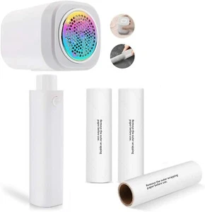 Fabric Shaver, Electric Lint Remover w/Sticky Lint Roller 2in1, USB Rechargeable - Picture 1 of 8