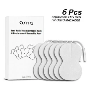 Electrode Tens Replacement Pads*6pcs for EMS TENS Massager Therapy Pain Relief - Picture 1 of 8