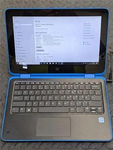 HP 11.6" Probook x360 11 G3 EE (128GB SSD, Intel Celeron N4000 1.1GHz, 4GB RAM)- - Picture 1 of 7