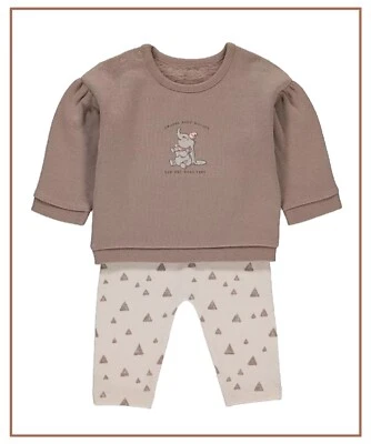 Disney Baby Girls Dumbo Sweatshirt Top & Leggings 2 Piece Outfit 0-18 Months NEW