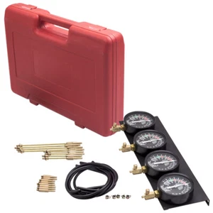 Carburetor Synchronizer Adjust Fuel Vacuum Gauge Tubes Tool Set Universal - Picture 1 of 10