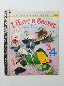 Little Golden Book - I Have A Secret A First Counting Book 1973 HC - Picture 1 of 6