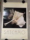 SATCHMO Louis Armstrong Trumpet Musician Picture Poster 27” x 39" 1988 #SH