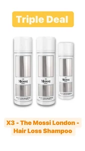 3 x The Mossi London - Hair Loss Shampoo - New Formula 3 PACK! - Picture 1 of 7