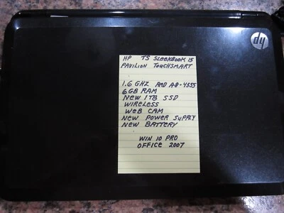 HP 15-b153nr  Laptop Core 1.6 GHz 6GB RAM  NEW  1 TB SSD  WEB CAM Win 10 PRO - Image 1 of 4