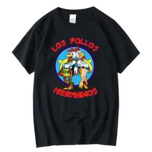 Maglietta Los Pollos Hermanos Breaking Bad maglietta Heisenberg unisex - Foto 1 di 28